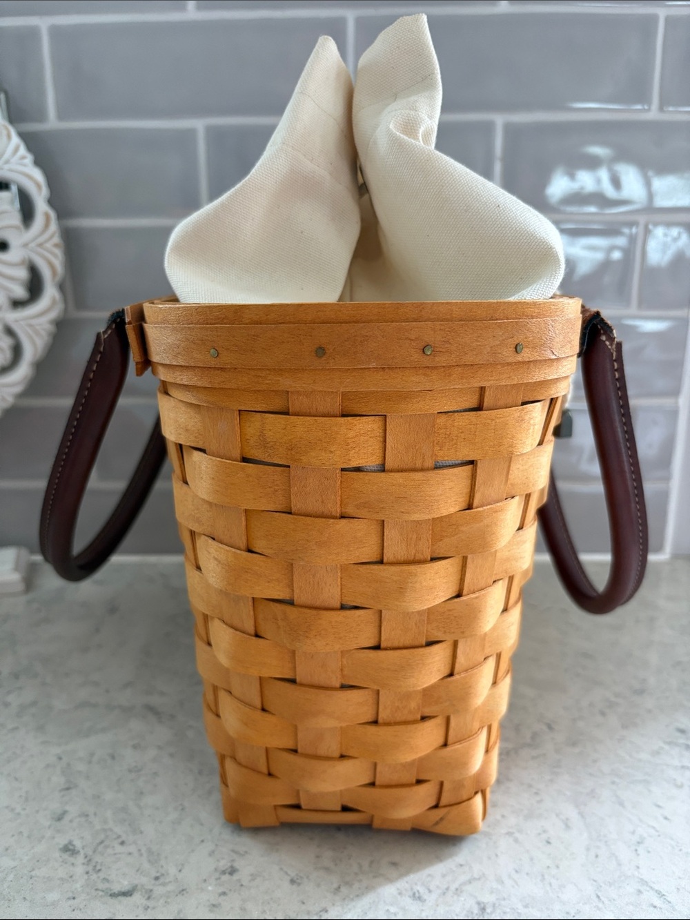 2001 Longaberger Medium Good Ol’Summertime Boardwalk Basket - Picture 5 of 16